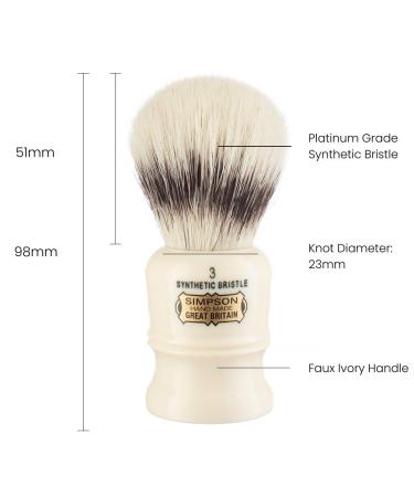 Duke Best Badger Shaving Brush - High-Quality Simpson Shaving Brushes (Duke 3 Best Synthetic) - International Shipping Available - Buy Online on SooperMarket.com