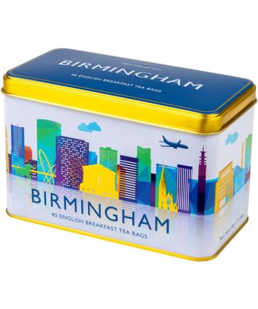 New English Teas Birmingham City Skyline Tea Tin - 40 Breakfast Teabags - 1 Pack - Buy Online on SooperMarket.com