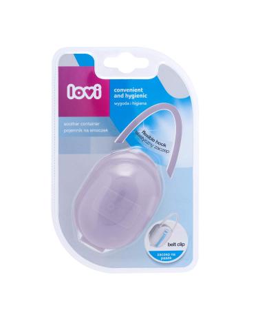 LOVI Pacifier Holder Rose | BPA-Free | Universal & Easy to Wash | 0 Months+ | Two Practical Handles | Pink - Buy Online on SooperMarket.com