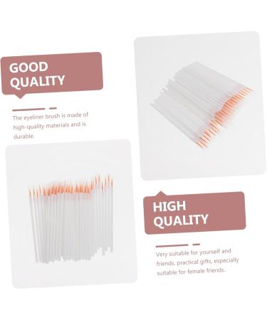 WOONEKY 100pcs Disposable Eyeliner Brush Woman Makeup Brush Lipliner Brush Fine Liner Brush White Nylon - Buy Online on SooperMarket.com