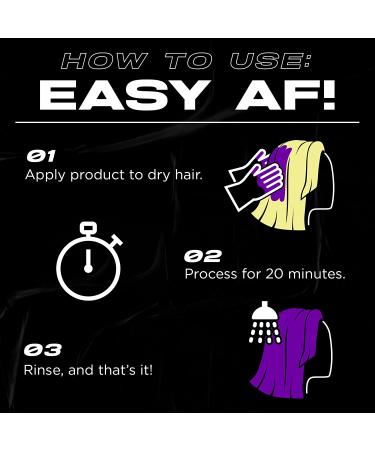 XMONDO Color Super Purple Hair Healing Semi Permanent Color - 8 Fl Oz | Vegan Formula with Hyaluronic Acid, Vegetable Proteins, & Bond Building Technology - Buy Online on SooperMarket.com