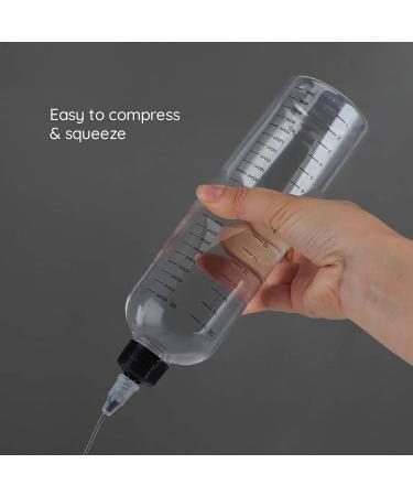 Segbeauty 16.9oz Measured Hair Dye Bottles with Twist-On Tip Cap - 2pcs 500ml Refillable Applicator Bottles for Hair Color Dyeing - Buy Online on SooperMarket.com