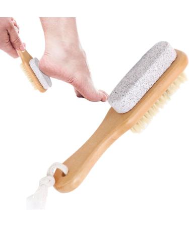 Teksome Pumice Stone for Feet | Soft Foot Pumice Scrubber Shower Foot Scrubber - Foot Brush for Shower Foot Pumice Stone for Feet Dry Skin Removal Cracked Heels - Buy Online on SooperMarket.com