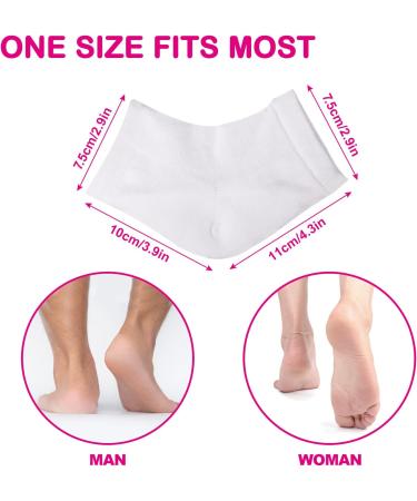 XAENA 3P Moisturizing Gel Heel Socks | Cracked Heel Repair Socks for Women | Toeless Gel Socks (White) - Shop Now! - Buy Online on SooperMarket.com