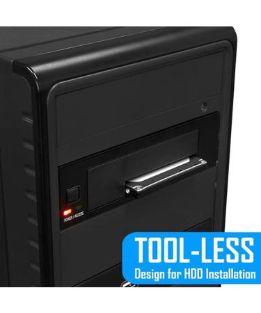 Kingwin Universal Hot Swap Mobile Rack for 2.5 or 3.5 SSD/HDD - Tray-Less SATA Backplane Enclosure - Buy Online on SooperMarket.com
