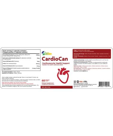 ALLBE CardioCan Softgels 1000mg Omega-3 Fish Oil & 30mg Alpha Lipoic Acid with Vitamin B6 B12 & Folate Supplement 2 Packs of 60 Heart Health Support & Antioxidant Servings(Per Serving:1 Capsule) 60 count (Pack of 2) - Buy Online on SooperMarket.com