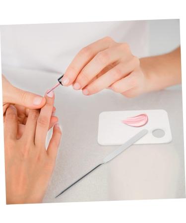 Buy 1 Set Cosmetic Mixing Palette & Tools - Foundation Mixing Tray & Spatula (17.5x15cm) - International Shipping Available - Buy Online on SooperMarket.com