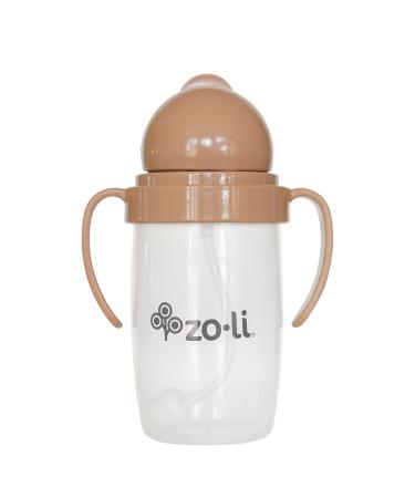 Any angle straw sippy cup | ZoLi BOT 2.0 weighted straw sippy sandstone tan  most loved training sippy cup  toddler transition straw cup  sippy cup with handles