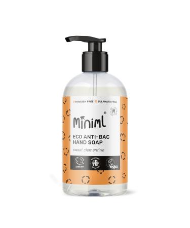 Miniml Antibacterial Hand Wash Soap 500ml - Natural Clementine Scented Eco Friendly Hand and Body Washing Liquid Gel for Soft and Sensitive Skin Care - 100% Vegan & Cruelty Free Clementine 500 ml (Pack of 1)