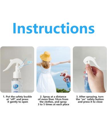 Lesunbak Cooling Spray for Body Cooling Face Mist Soothing and Protective 100ml Spray for Face and Body Summer Cooling Accessories to Keep Cool in the Heat - Buy Online on SooperMarket.com