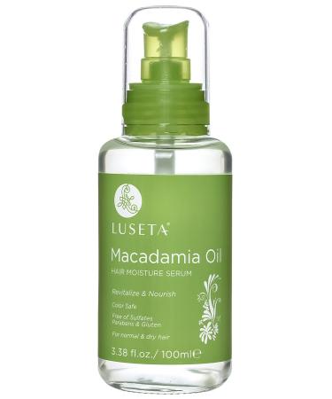 Luseta Macadamia Oil Hair Moisture Serum Nourishing & Revitalizing for Normal and Dry Hair 3.38oz