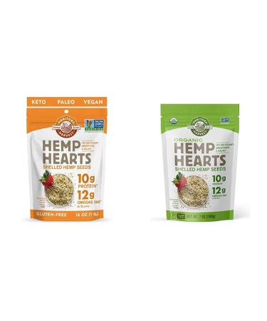 Manitoba Harvest Hemp Hearts Shelled Hemp Seeds Delicious Nutty Flavor 16 oz (454 g)