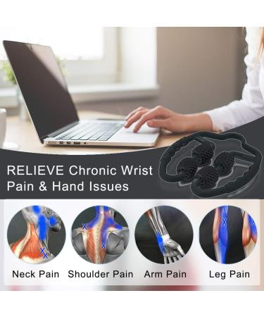 StrongTek Trigger Point Roller Massager for Forearm, Elbow, Hand, Arm, and Leg - Deep Tissue Self Massage for Golfer & Tennis Elbow Treatment - Athlete Muscle Pain Relief - Black - Buy Online on SooperMarket.com