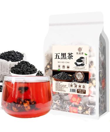 Wu hei tea 8.81oz (5g 50packets) Five black tea Mulberry black wolfberry tea Combination herbal tea bag 250g