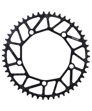 VGEBY1 Bike Chain Wheel, 50/52/54/56/58T 130BCD Bike Single Speed Chainring for Most Bicycle Road Bike Mountain Bike 50T