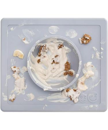 EZPZ Happy Bowl (Pewter) - Silicone Suction Bowl for Toddlers | Dishwasher Safe - Buy Online on SooperMarket.com