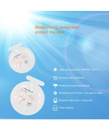 SPF 46 Travel Size Sun Protection - Moisturizing Waterproof & Non-Greasy for All 3ml x 20 Bags - Buy Online on SooperMarket.com