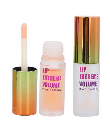 2 PCs Lip Plumper Natural Make Up LipGloss Plant Extract Plumping Lip Serum Lip Care Lip Plump Serum Kit Lip Plumper Tag and Night Lip Gloss Lip Enhancer