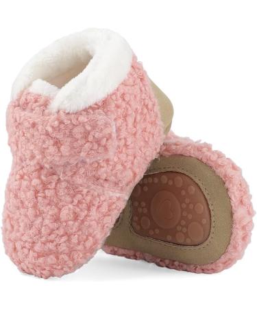 Cheerful Mario Baby Winter Home Slippers - Pure Pink 6-12 Months - Buy Online on SooperMarket.com