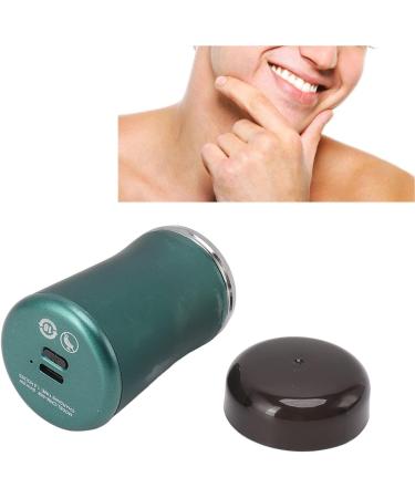 Portable Electric Mini Beard Trimmer - Washable 5V 6600RPM Green | Perfect for Travel & Grooming - Buy Online on SooperMarket.com