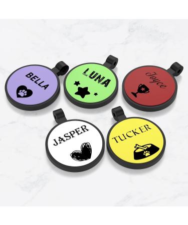 Yhananti Personalized Engraved Silicone Dog Tag - Quiet Waterproof & Customizable for Dogs & Cats | Name Phone & Address - Buy Online on SooperMarket.com