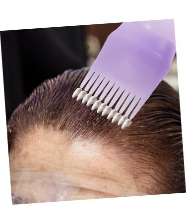 Mikinona 1 Set Hair Dye Bottle with Comb Hair Applicator Tool Hair Dye Tools Salon Hair Empty Lip Gloss Tubes Hair Coloring Kit Hair Coloring Tools Kit DIY Hair Dye Kit Plastic Purple 6.9x4.8cm Purple - Buy Online on SooperMarket.com
