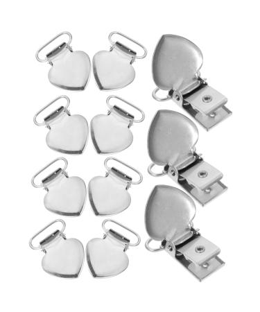 Beavorty 120 Peach Heart Pacifier Clips - Durable Stainless Steel Clip for Men - 4 Pack - Buy Online on SooperMarket.com