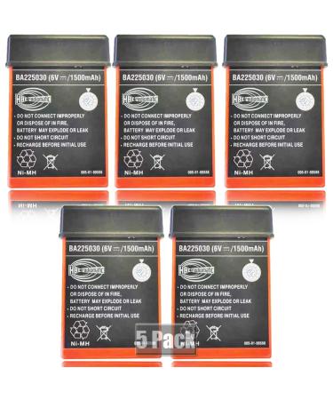 5 Pack 6V 1500mAh BA225030 HBC Radiomatic Ni-Mh Rechargeable Battery for HBC Crane Remote Control Pump Truck Battery