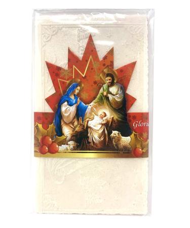 Traditional Polish Christmas Oplatki Wafers - Glory to God - Pack of 3 (3 White, 1 Pink) - Buy Online on SooperMarket.com
