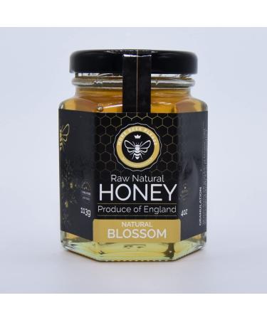 More Bees Please - Raw Natural Blossom Honey 4oz 250 g (Pack of 1)