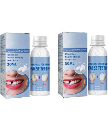 Flipped Warmth Provisional Dentures - 60g Heat Conductive Tooth Filling Pearls | Degradable Dental Repair Material for Missing & Broken Teeth - Buy Online on SooperMarket.com