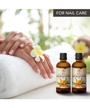 Pure Sea Buckthorn Oil 200ml - Cold-Pressed Sanddorn Oil for Skin & Body Care - Natural Hippophae Rhamnoides Carrier Oil - Buy Online on SooperMarket.com