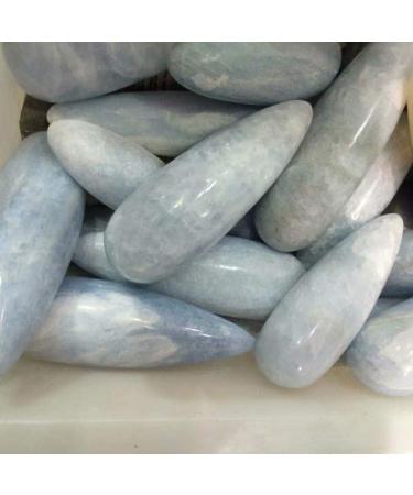 1pc 150g 220g Natural Polished Blue Celestite Quartz Crystal Wand Crystals and Stones |Stones| - Buy Online on SooperMarket.com