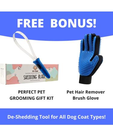Professional Deshedding Brush Set for Dogs, Cats, and Horses - Dual-sided Stainless Steel Grooming Comb Kit - Pet Hair & Fur Remover Glove Included - Buy Online on SooperMarket.com