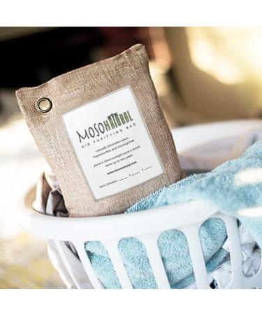 MOSO NATURAL Air Purifying Bag 200g (3 Pack) - Odor Eliminator for Cars, Closets, Bathrooms, & Pet Areas - Bamboo Charcoal Absorber - Buy Online on SooperMarket.com
