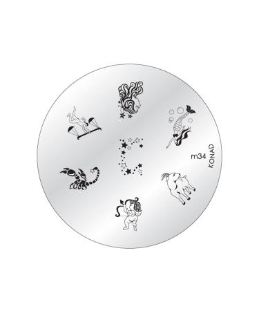 Konad Official M34 Plate for Stamping Nail Art