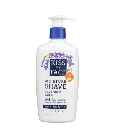 Kiss My Face Moisture Shave, Lavender & Shea 11 oz
