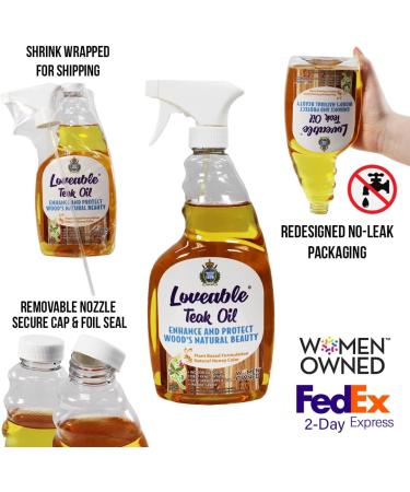 EcoDecors Teak Oil & Restorer 24 oz - Protect & Enhance Outdoor Furniture Teak Sealer Cleaner & Stain for Long Lasting Shine - Buy Online on SooperMarket.com
