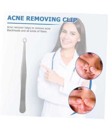 POPETPOP 1pc Clip Pimple Tweezers Blemish Remover Beauty Tweezers Eyebrow Tweezers Whitehead Extractor Comedone Extractor Tool Nasal Hair Clippers Stainless Steel Popper Hair Removal 12X1cm - Buy Online on SooperMarket.com