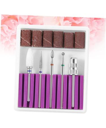 POPETPOP 3 Sets Nail Bits Nail Drill Tool Gel Polish Remover Drill Bit Manicure Drill Bits Cuticle Drill Bit Pedicure Bits Nail Polish Tools Nail Polish Accessories Purple Equipment Grid 6.5x5.5cmx3pcs Purplex3pcs - Buy Online on SooperMarket.com