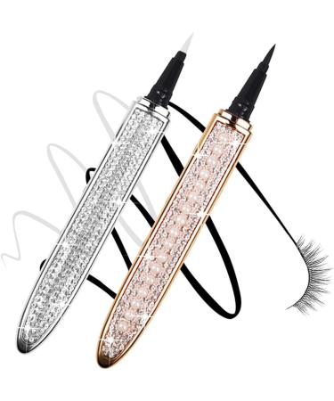 Mikinona Liquid Eye Liner 2pcs Diamond Eyeliner Elf Eyeliner Liquid Liner Pen Diamond Kits Makeup Pens Make up Cosmetics 1 count (Pack of 1) Assorted Color - Buy Online on SooperMarket.com
