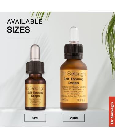 Dr Sebagh Self-Tanning Drops Travel Size- Streak-Free Scent-Free and Sun-Free Golden Radiance in just a few hours| Mix with Moisturizer for Smooth Application | Create Bronzed Skin- 5 ml - Buy Online on SooperMarket.com
