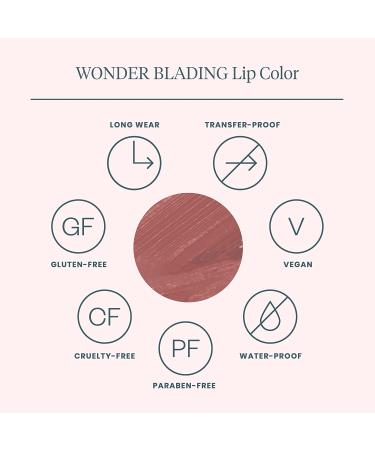 Wonderskin Wonder Blading Peel and Reveal Lip Stain Kit - Lovely Nude Matte Lip Tint, Long Lasting Waterproof Peel Off Stain - Includes Lip Stain Masque & Activator - Buy Online on SooperMarket.com