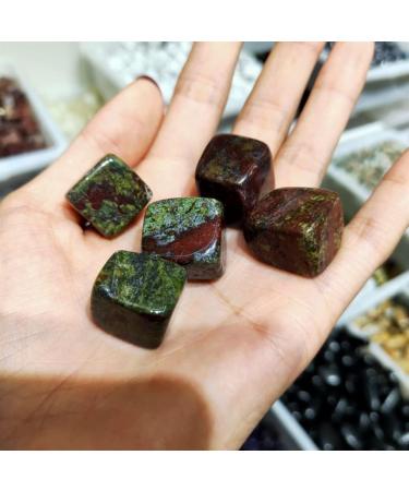 Natural Crystals and Stones 4pcs Natural Dragon Blood Stone Cube Quartz Polished Stone Crystal Gemstone Crystal Gravel Natural Quartz Crystals for Decoration kaixun - Buy Online on SooperMarket.com