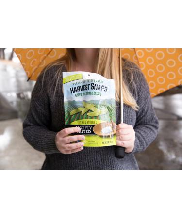 Harvest Snaps Green Pea Snack Crisps - Lightly Salted, Baked Veggie Snack with Plant Protein & Fiber - 3.3 oz Bag (Pack of 12) - Buy Online on SooperMarket.com