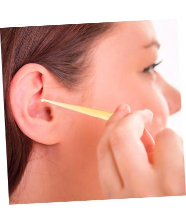 Healvian 2 Pcs Croissant Ear Pick: Ear Cleaning Tools, Travel Ear Plugs Wood Tools, Earwax Removal Swab, Cerumen Spoon, Ear Wax Removal Tool - 11.3x1.1x0.2cm - Buy Online on SooperMarket.com
