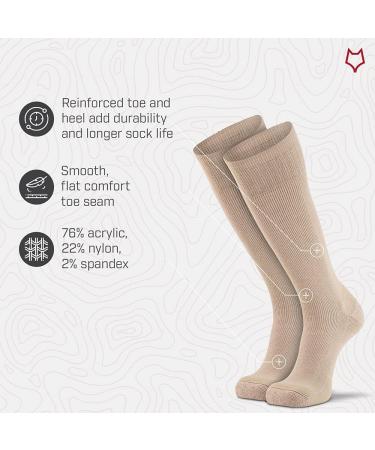 Fox River Steel-Toe Mid-Calf Work Boot Socks - 2 Pack, White, Large - Buy Online on SooperMarket.com