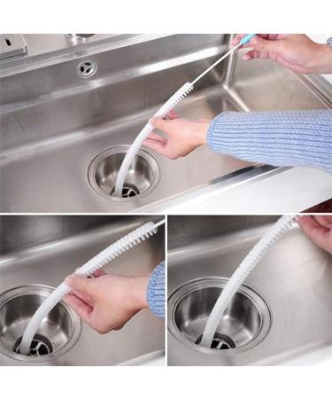 Flexible Sink Drain Unblocker Brush Cleaner Hair Remover Brush Blue Superior Quality and Creative - Buy Online on SooperMarket.com