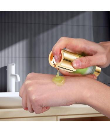 UMETASS 1oz Gold Airless Pump Bottles - Set of 6 for Cosmetics and Toiletries Refill - 3pcs Shampoo Bottles Included - Buy Online on SooperMarket.com