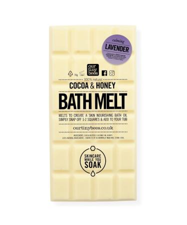 Bath Melt - Bath Oil 24 uses Lavender Cocoa & Honey Bath Melt - Our Tiny Bees Skincare